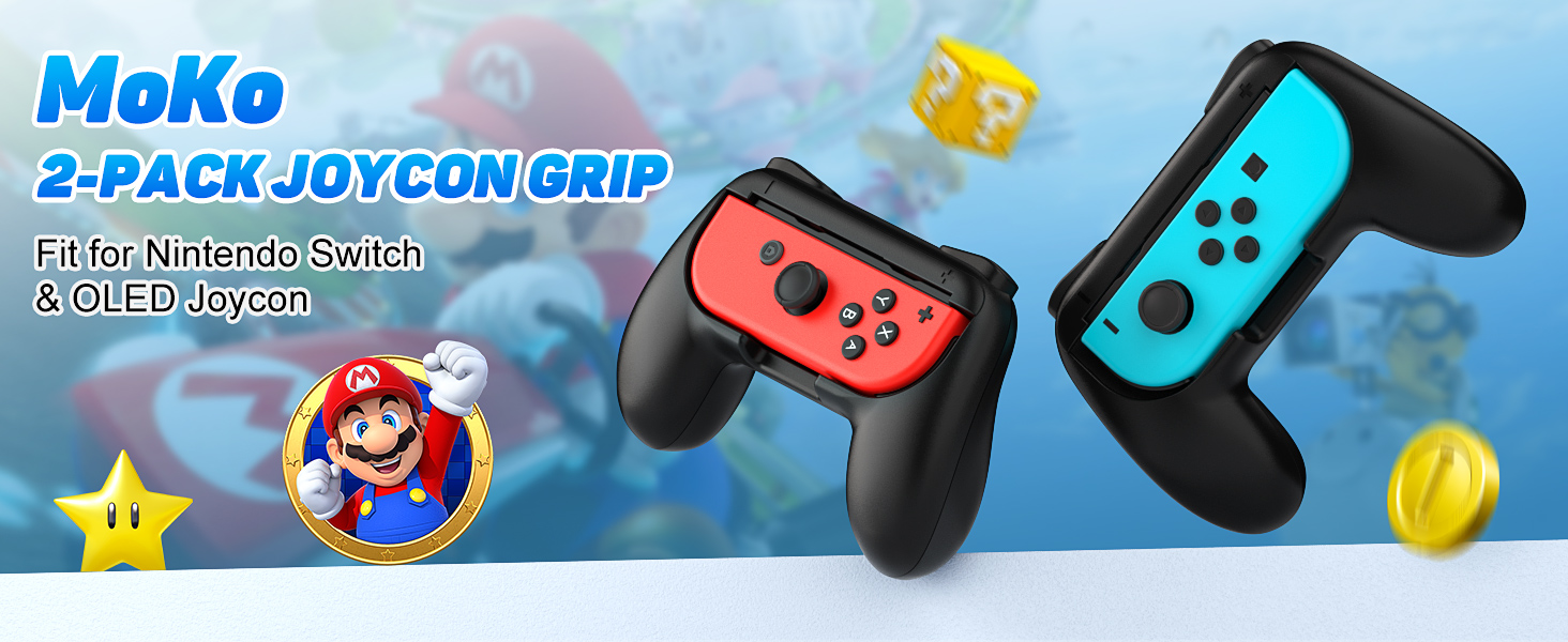 Amazon.com: MoKo Grip for Nintendo Switch OLED Joycon & Switch Joy